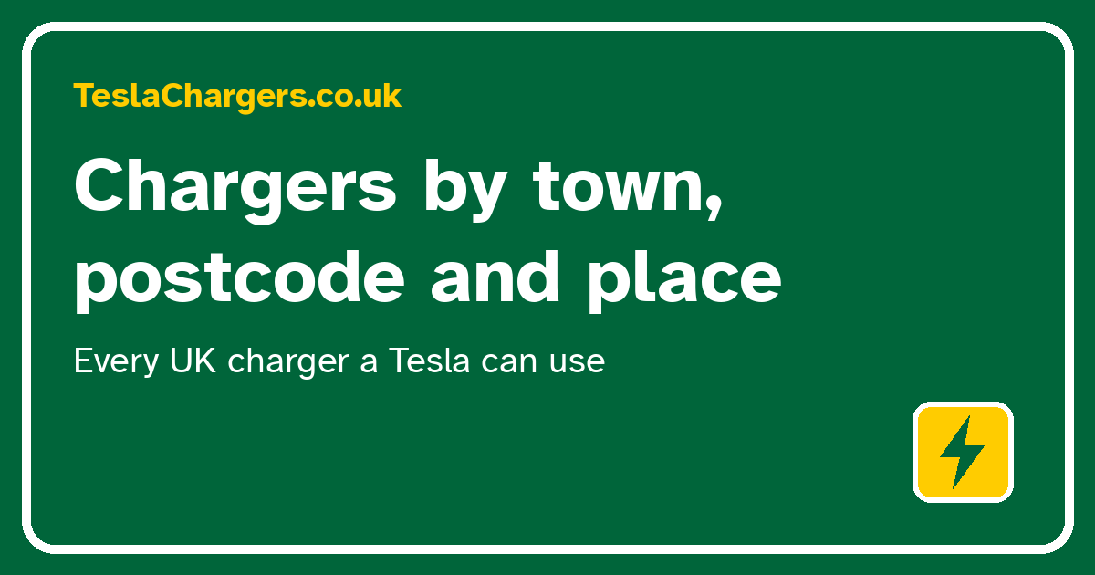Tesla chargers in Borehamwood, Hertfordshire: 11 sites